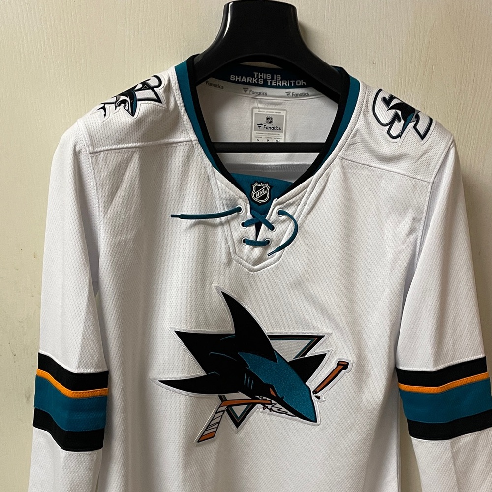 Fanatics Women's White San Jose Sharks Jersey